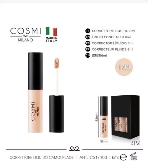 1744382112_mrelephant_58821476 COSMI LIQUID CONCEALER N.103 1000368-TS SZ - Image 1