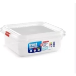 FLAT SQUARE FROST FOOD CONTAINER NO.1 1L TRANSPARENT PF-1188306-TS SZ