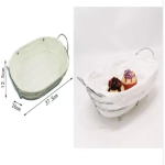 ΨΩΜΙΕΡΑ METAɅAIKΗ ΛΕΥΚΗ 37.5*26*12.5CM 314 HP93 SDS-21800-TS SZ