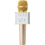 Ασύρματο Μικρόφωνο Karaoke Q7 Bluetooth σε Χρυσό Χρώμα - Image 3