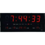 Ρολόι Τοίχου Ψηφιακό JH-3615 Πλαστικό Μαύρο 36x15cm