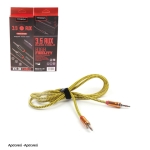 AGC Καλώδιο 3.5mm male - 3.5mm male Κίτρινο 1.5m (30601326)