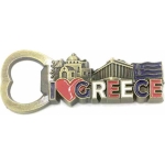 Homestyle Ανοιχτήρι Μπουκαλιών I Love Greece με Μαγνητάκι 735552-12