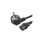 ExtraStar Schuko Καλώδιο τροφοδοσίας ρεύματος για PC,  10Α  3x 0.75mm², 1.5m, μαύρο -9GH003