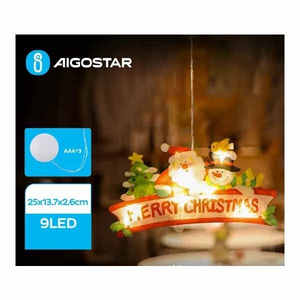 20231022204859_506f7cd0 Aigostar Χριστουγεννιάτικο Πλαστικό Φωτιζόμενο Διακοσμητικό Merry Christmas Μπαταρίας 25x13,7x2,6εκ. - Image 1