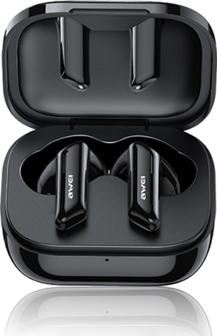 20240205225248_657ede16 Awei T36 Earbud Bluetooth Handsfree Ακουστικά με Αντοχή στον Ιδρώτα και Θήκη Φόρτισης Μαύρα - Image 1