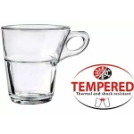 Duralex Caprice Φλιτζάνι Cappuccino Γυάλινο Διάφανο 220ml