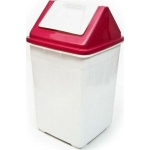 Homestyle Κάδος Απορριμμάτων Πλαστικός Λευκός 27x27x45cm 10731-10