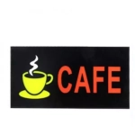Πινακίδα Cafe Επιγραφή LED Μονής Όψης 43x23cm SDS-23769