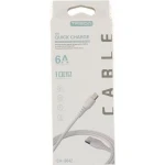 Treqa CA-8642 USB-A to Lightning Cable Λευκό 1m