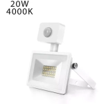 Aigostar Στεγανός Προβολέας LED 20W Φυσικό Λευκό 4000K με Αισθητήρα Κίνησης IP65 -20260