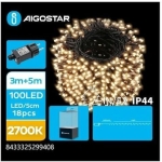 100 Λαμπάκια LED 5μ.+3μ. θερμό Λευκό σε Σειρά με 8 Προγράμματα - Image 2