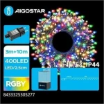 400 Χριστουγεννιατικα Λαμπάκια LED 10μ.+3μ. 4 Χρώματα RGBY σε Σειρά με 8 Προγράμματα