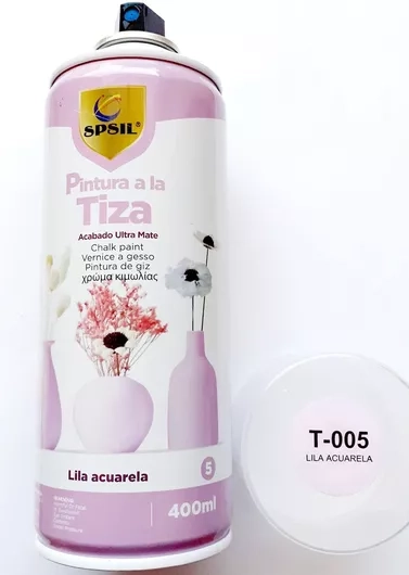 8886182003785 Spsil Pintura A La Tiza Spray Κιμωλίας T-005 Lila Acuarela Μωβ 400ml - Image 1