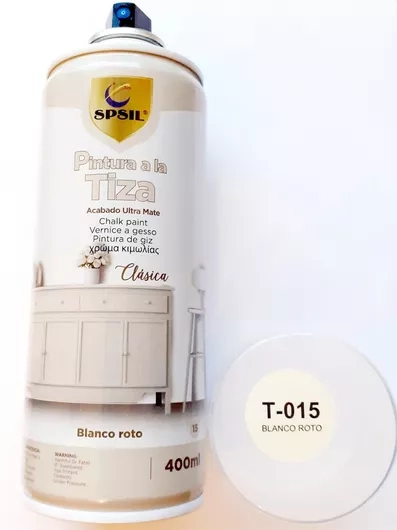 8886182003884 Spsil Pintura A La Tiza Spray Κιμωλίας T-015 Blanco Roto Μπεζ 400ml - Image 1