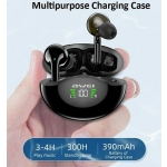 Awei T12P In-ear Bluetooth Handsfree Ακουστικά με Αντοχή στον Ιδρώτα και Θήκη Φόρτισης Μαύρα - Image 3