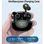 Awei T12P In-ear Bluetooth Handsfree Ακουστικά με Αντοχή στον Ιδρώτα και Θήκη Φόρτισης Μαύρα - Image 3