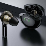 Awei T12P In-ear Bluetooth Handsfree Ακουστικά με Αντοχή στον Ιδρώτα και Θήκη Φόρτισης Μαύρα - Image 2