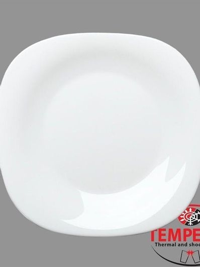 mrelephant_3867008 Bormioli Rocco Parma Πιατέλα Σερβιρίσματος Τετράγωνη Γυάλινη Λευκή 31x31εκ. - Image 1