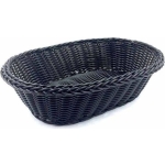 ΚΑΛΑΘΙ ΟΒΑΛ RATTAN 24cm x 16cm ΜΑΥΡΟ 7351113-TS SZ
