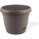 Sidirela Pearl E-4128 Γλάστρα σε Μαύρο Χρώμα 24x19cm