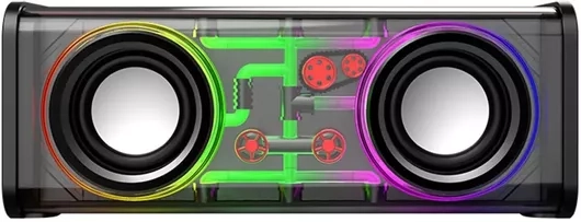 mrelephant_5633521 Mecha V8 Ηχείο Bluetooth 10W με Διάρκεια Μπαταρίας έως 3 ώρες Διάφανο - Image 1