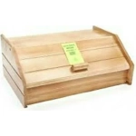 Homestyle Ψωμιέρα με Καπάκι Ξύλινη σε Καφέ Χρώμα 42x28x18cm 981569