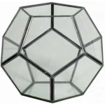 ΓΥΑΛΙΝΟ ΔΙΑΚΟΣΜΗΤΙΚΟ ΤΕΤΡΑΓΩΝΟ ΜΑΥΡΟ 17cm x 16cm